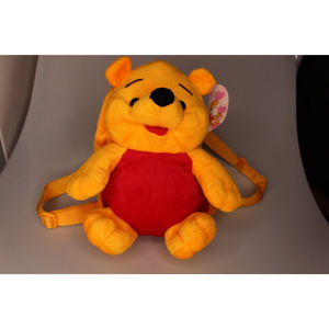 Honey Bear Medium 11 Inch Plush Backpack